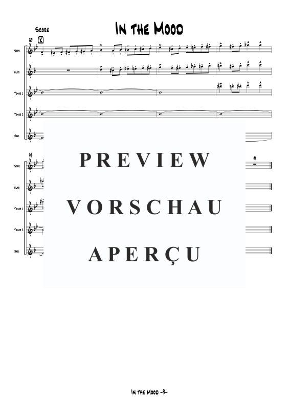 gallery: In The Mood, , Saxophonquintett