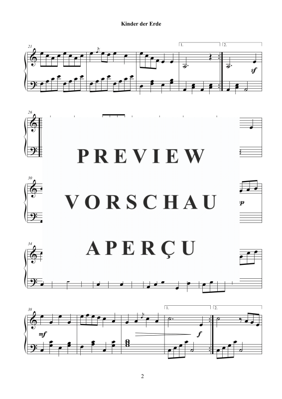gallery: Kinder der Erde, , (Solo for hook or folk harp / piano)