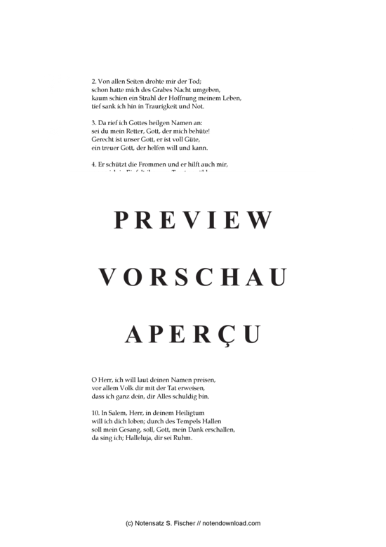 Produktgalerie: Seite 3 von 3 Wie freu ich mich, dass Gott zu meinem Flehn , , (Gemischter Chor)