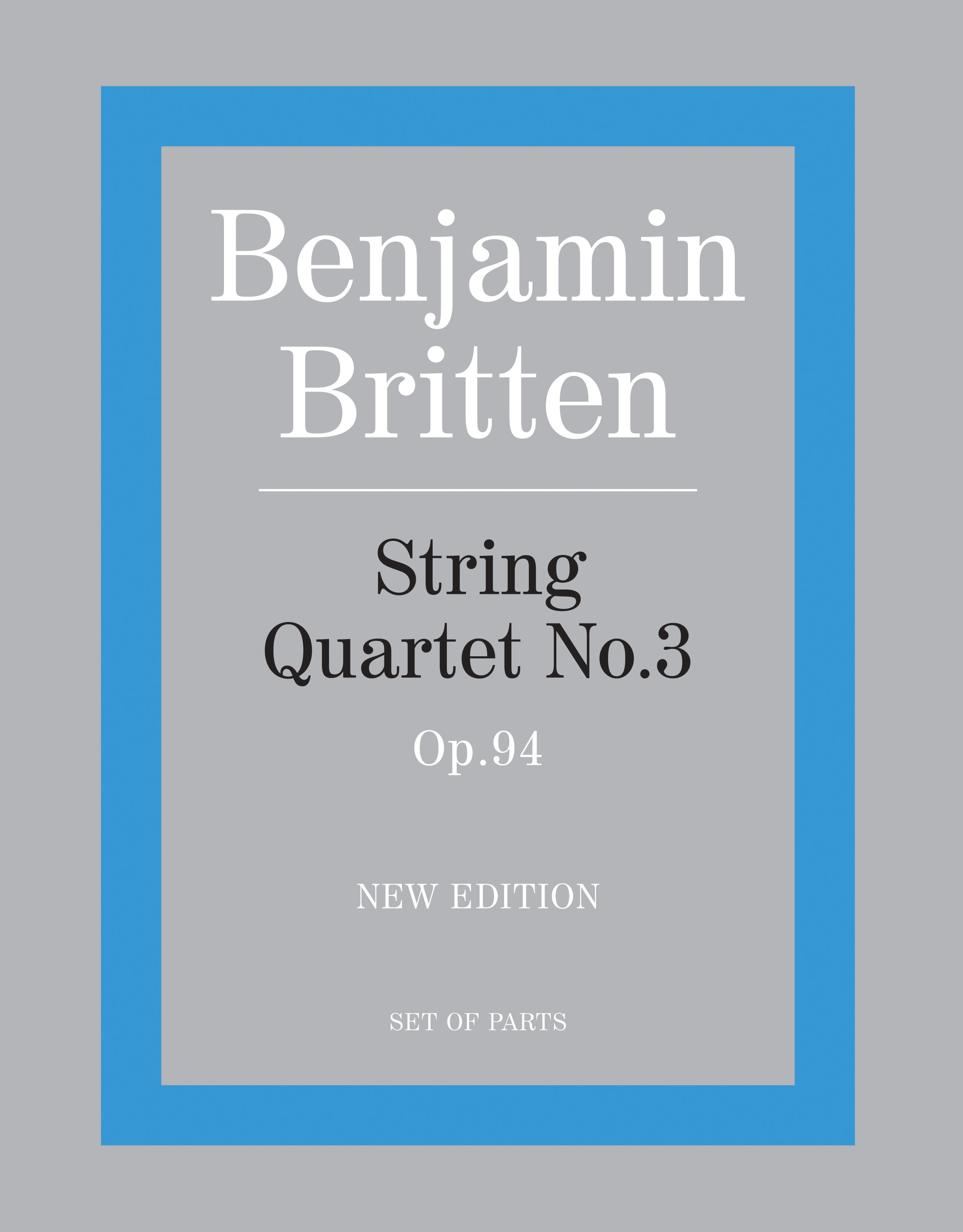 Produktbild zu: String Quartet No.3, Op.94