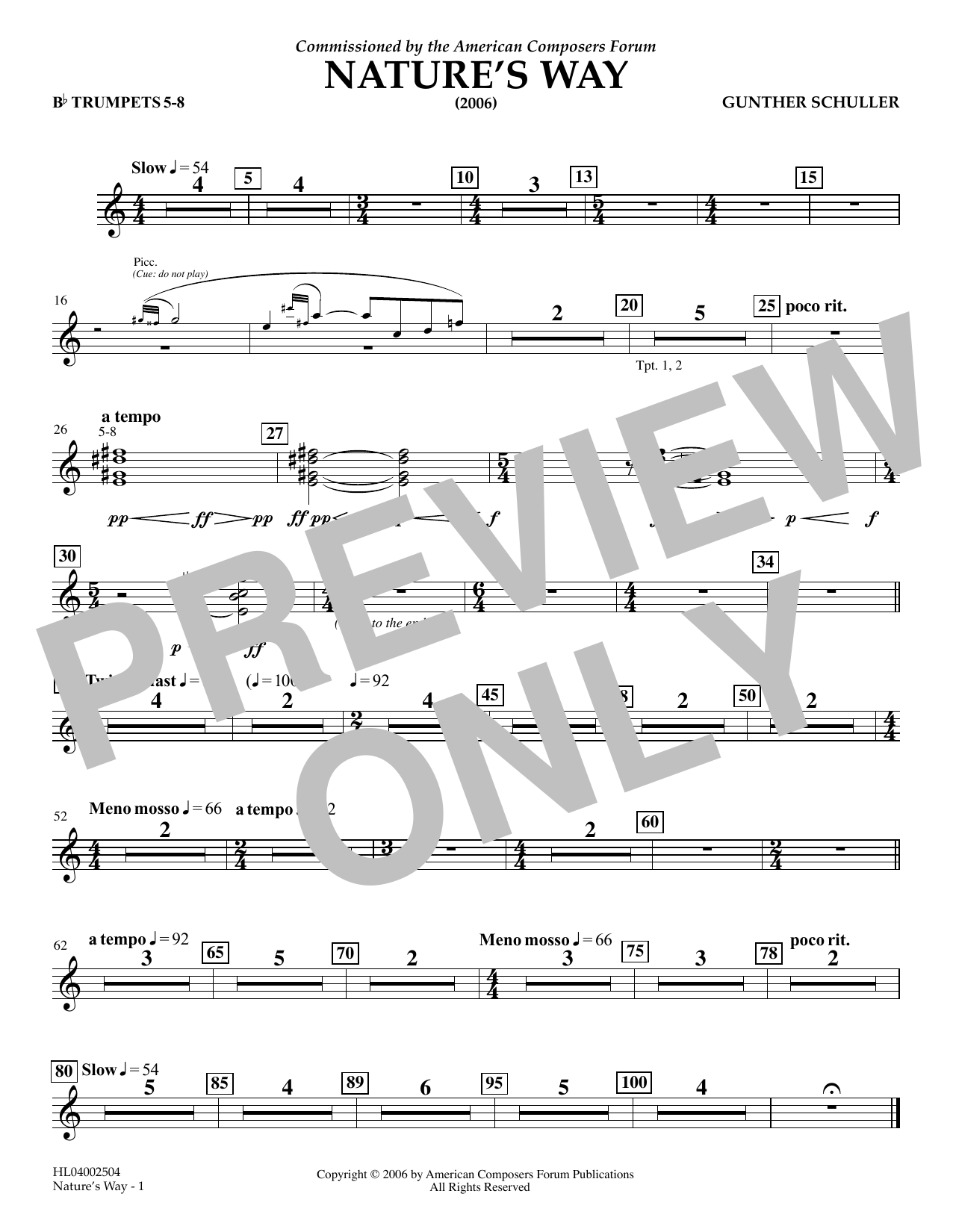 Product picture to: Nature's Way - Bb Trumpet 5,6,7,8