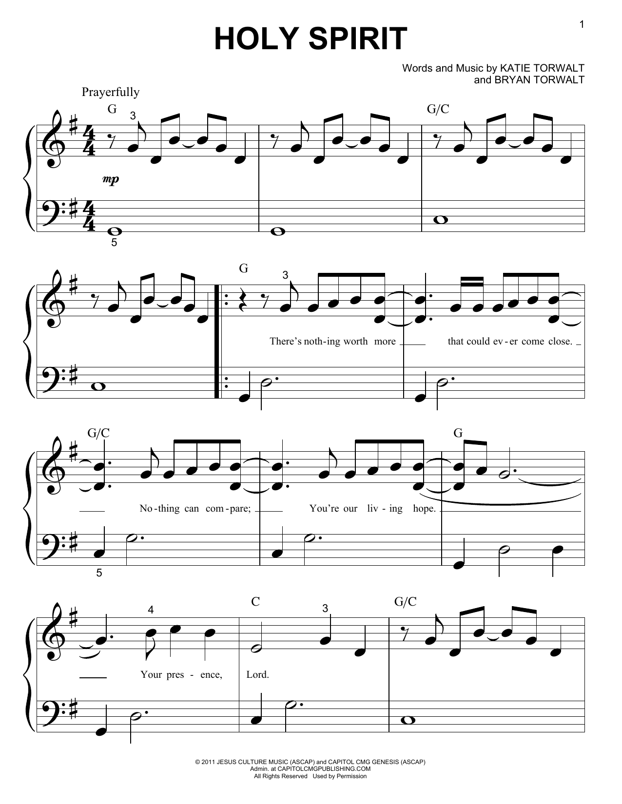 Produktgalerie: Seite 1 von 1 Holy Spirit, Francesca Battistelli, Klavier