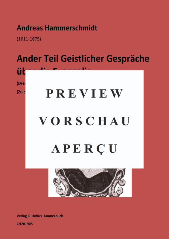 Produktgalerie: Seite 2 von 11 Ander Teil Geistlicher Gespräche über die Evangelia - Von Trinitatis bis 27. Sonntag nach Trinitatis, , (Gemischter Chor, Instrumente, Basso Continuo)