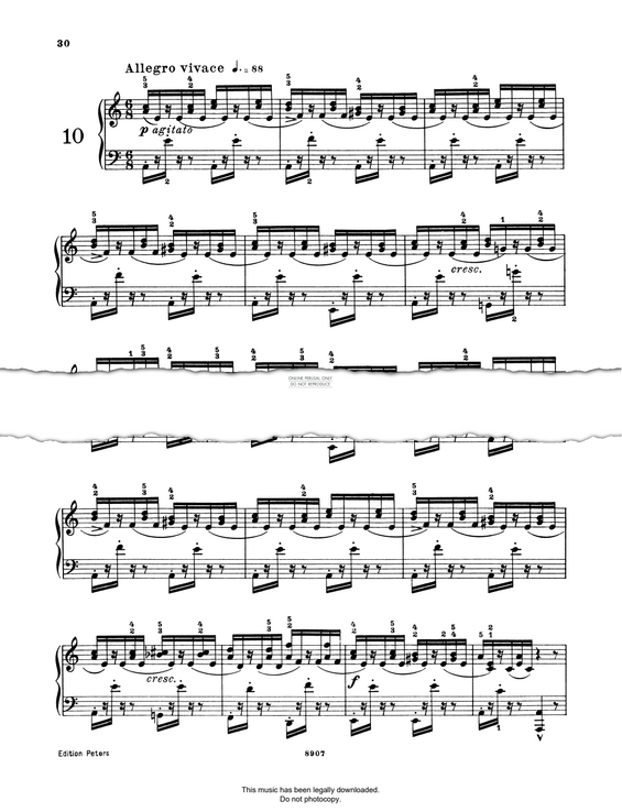 Produktbild zu: Allegro Vivace (Op. 105 No. 10)