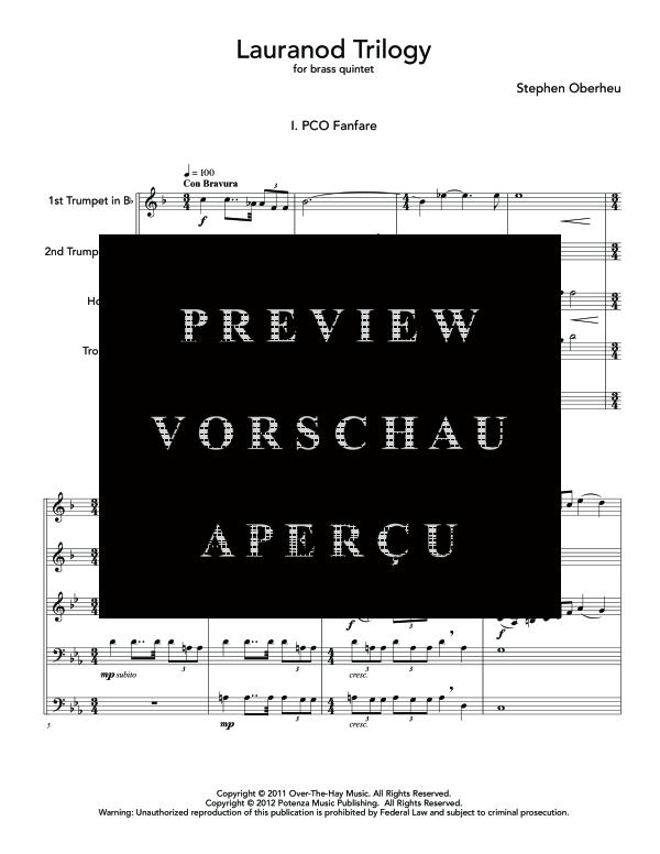 Produktgalerie: Seite 5 von 11 Lauranod Trilogy, , (Blechbläser Quintett)
