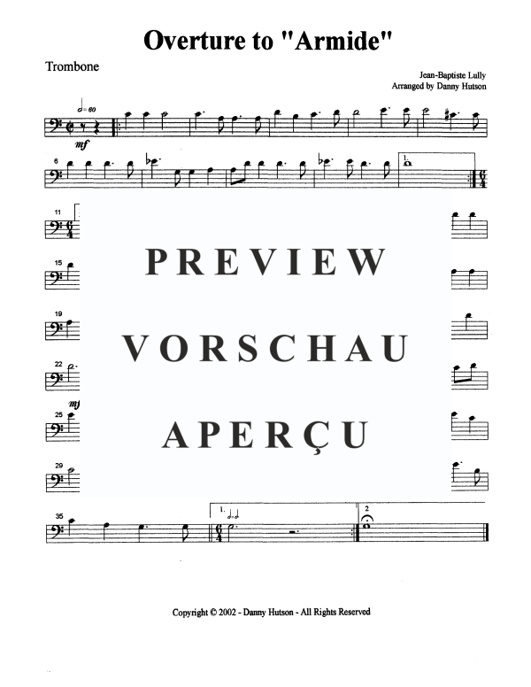 Produktgalerie: Seite 10 von 11 Ouvertüre zu Armide, , Blechbläser Quintett