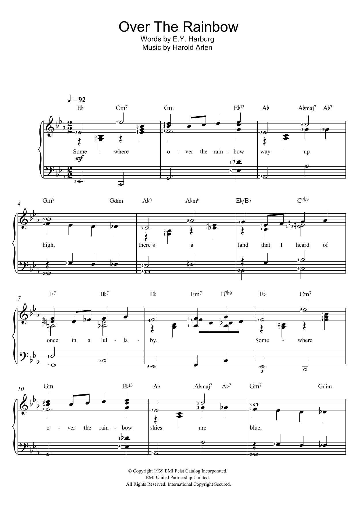 Produktbild zu: Over The Rainbow (from 'The Wizard Of Oz')