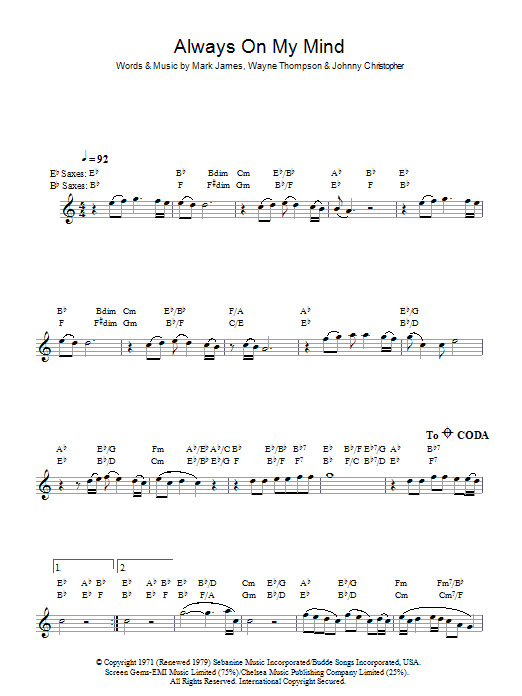 Produktgalerie: Seite 1 von 1 Always On My Mind, Elvis Presley, Melodieinstrument