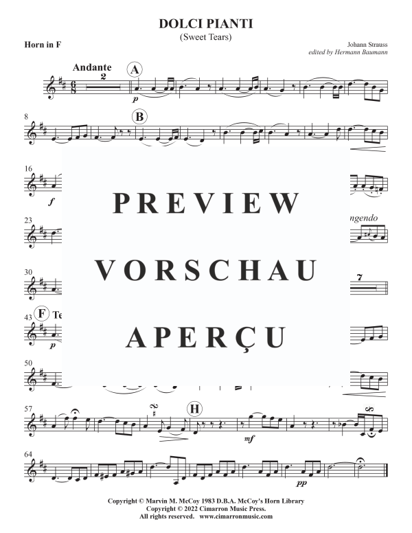 Product gallery: Page 7 of 7 Dolci Pianti (Sweet Tears), , Horn and Organ