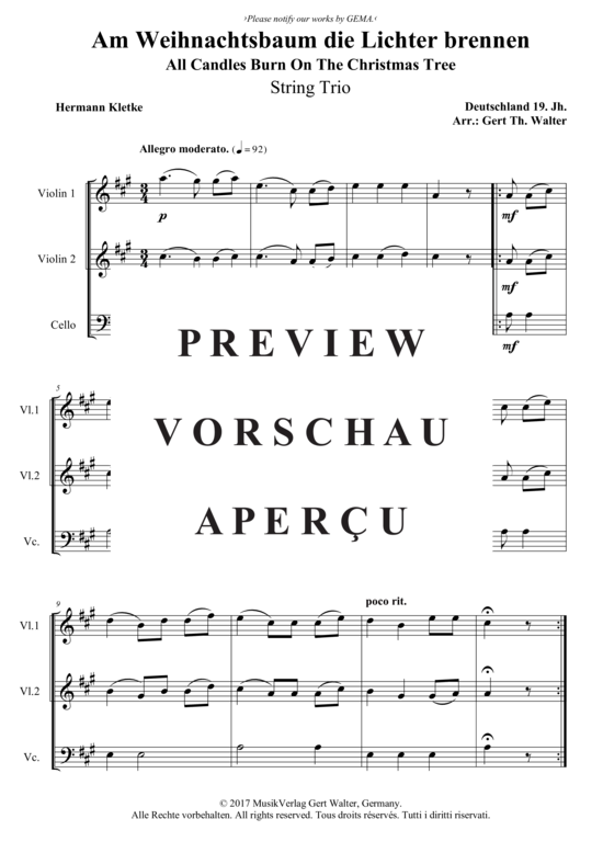 Produktbild zu: Am Weihnachtsbaum die Lichter brennen Traditional