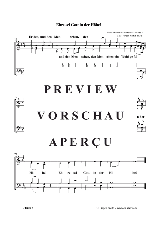 Produktgalerie: Seite 3 von 3 Ehre sei Gott in der Höhe!, , Gemischter Chor