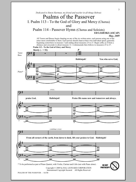 Produktbild zu: Psalms Of The Passover