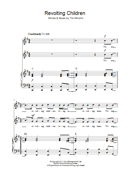 Produktbild zu: Revolting Children (from Matilda)