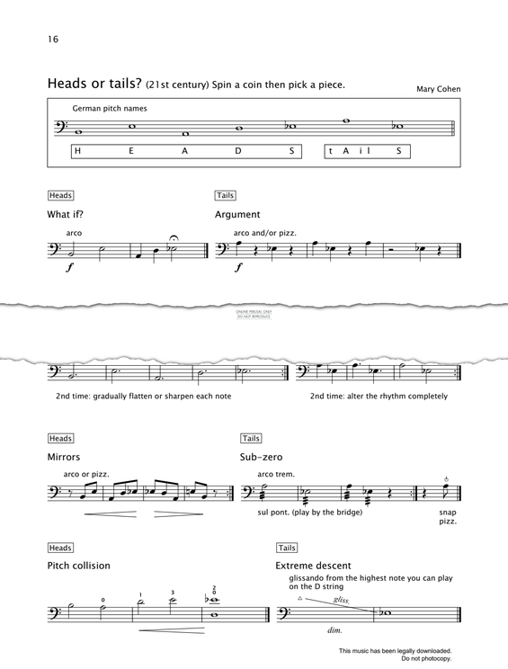 Produktgalerie: Seite 1 von 1 Heads Or Tails, Mary Cohen, Violoncello