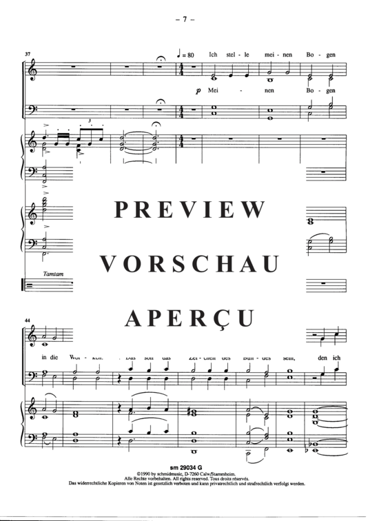 Product gallery: Page 10 of 13 Gottes Verheissung nach der Sindflut, Meditation für Chor (GCH/MCH) , ,  (Organ score edition)