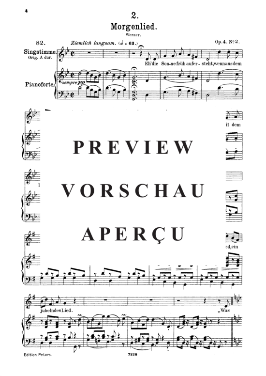 Product gallery: Page 2 of 5 Morgenlied D.685, , Medium Voice and Piano