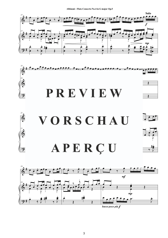 Product gallery: Page 4 of 11 Flute Concerto No.4 in G-Dur Op.5, , Flute and Piano/Harpsichord