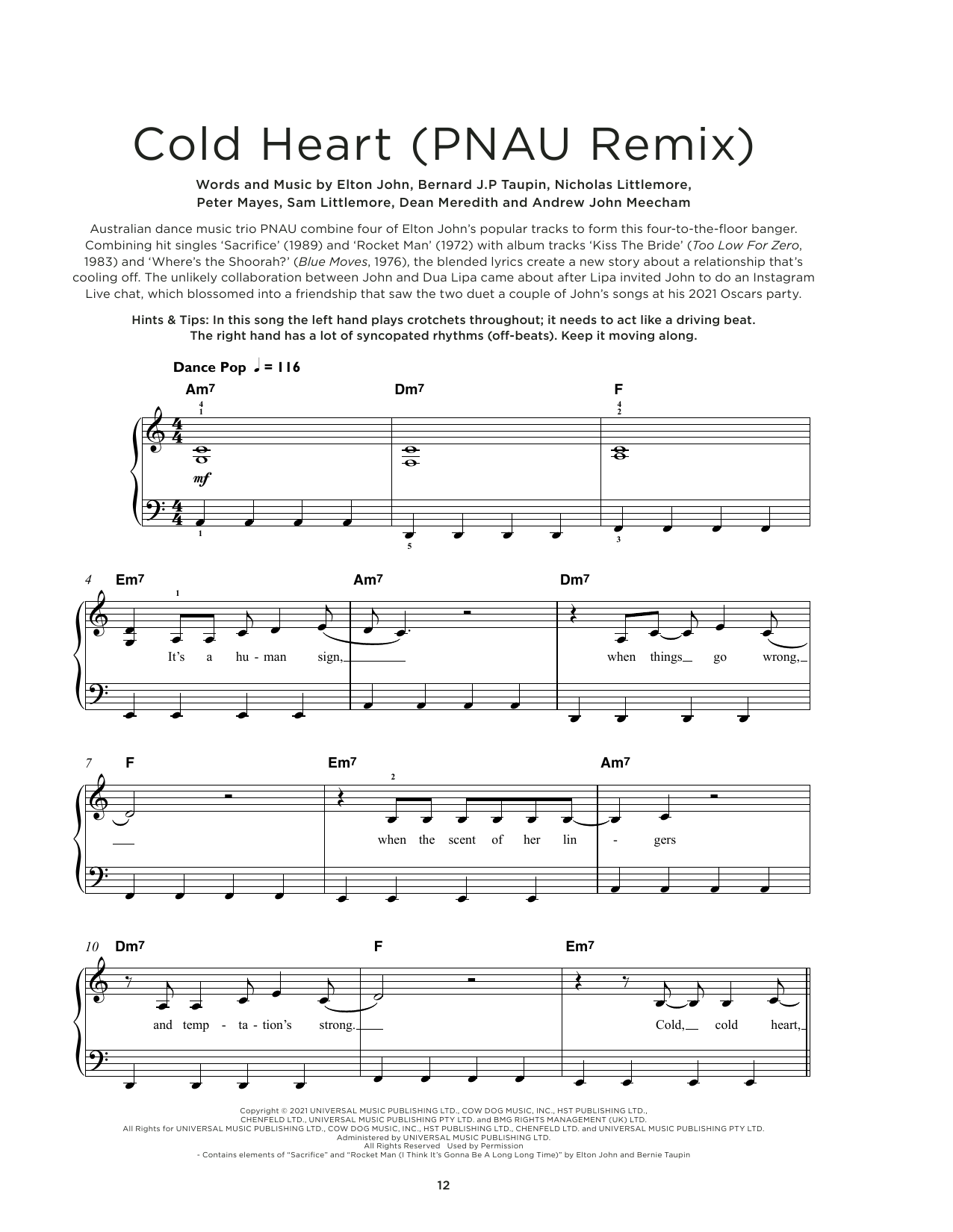 Product picture to: Cold Heart (PNAU Remix)