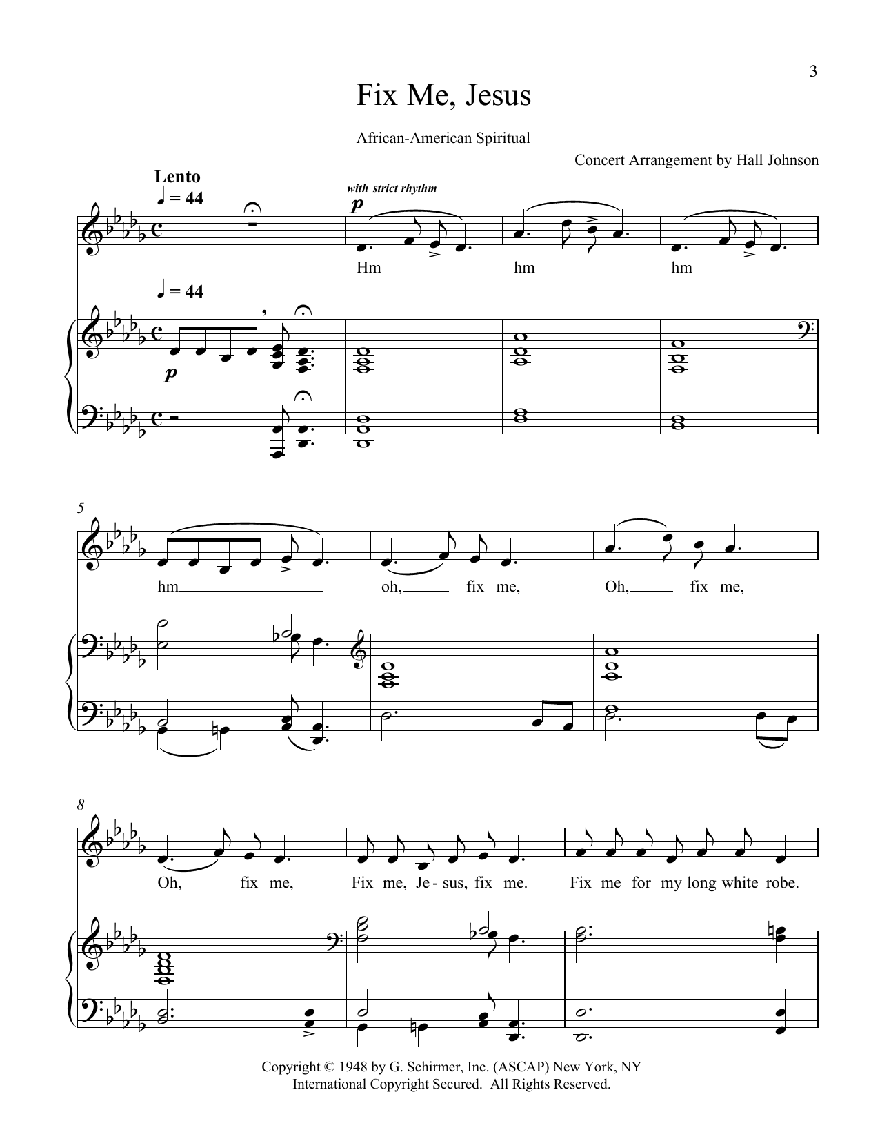 Produktbild zu: Fix Me, Jesus (D-flat)
