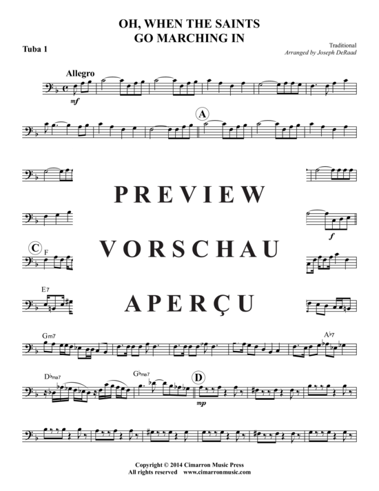 Product gallery: Page 15 of 18 Oh, When the Saints Go Marsching In , , (2x Baritone, 2x Tuba)