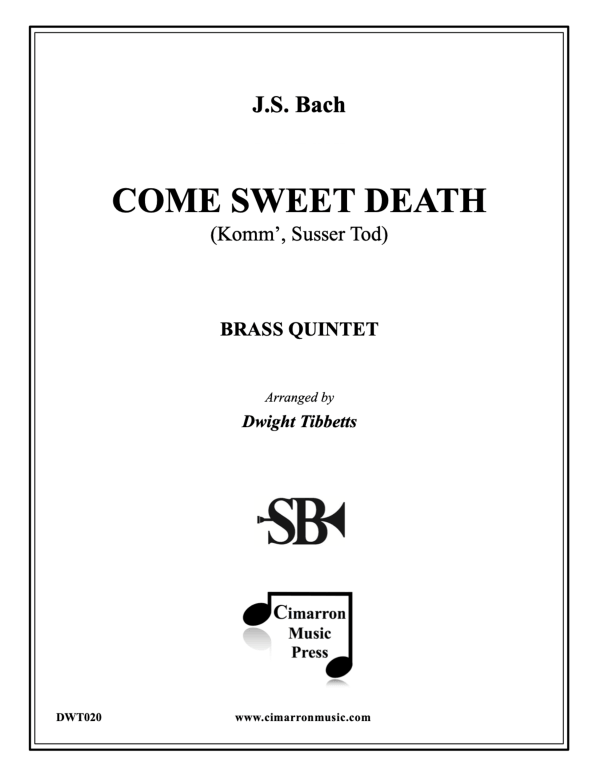 cover: Come Sweet Death, , Brass Quintet
