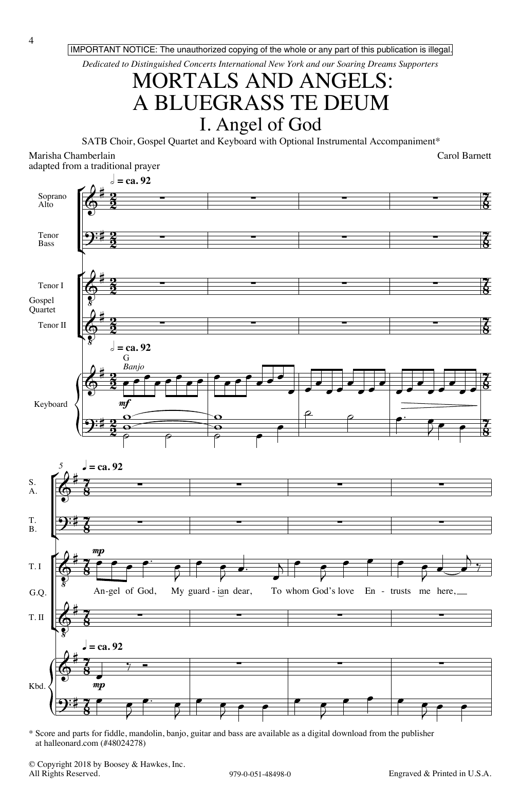 Produktbild zu: Mortals & Angels: A Bluegrass Te Deum