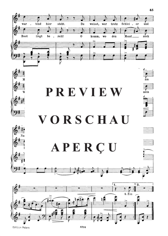 Product gallery: Page 3 of 3 Venetianisches Lied II Op.25 No.18, , Medium Voice and Piano