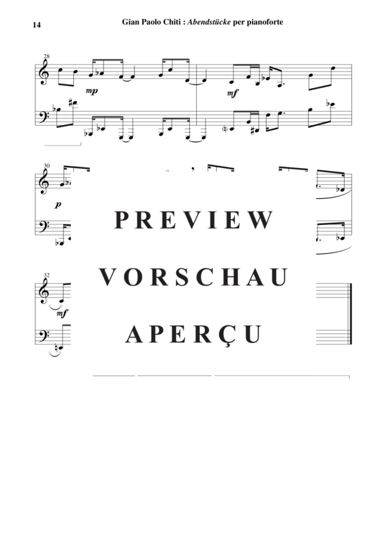 Product gallery: Page 15 of 15 Abendstück , , Piano Solo