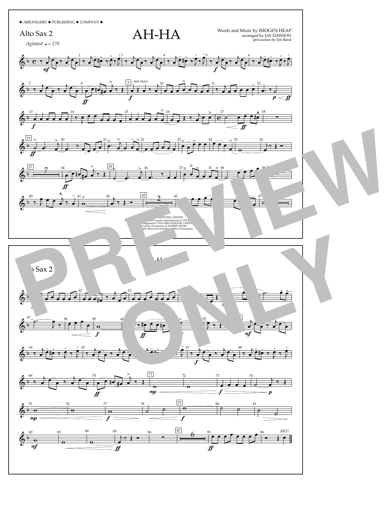 Product picture to: Ah-ha - Alto Sax 2
