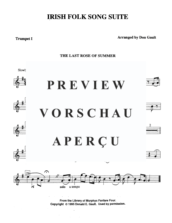 Produktgalerie: Seite 10 von 11 Irish Folk Song Suite, , Blechbläser Quartett