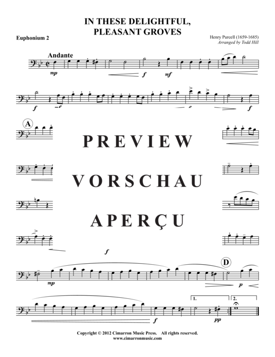 Product gallery: Page 7 of 9 In These Delightful, Pleasant Groves , , (Tuba Quartet: 2x baritone, 2x tuba)