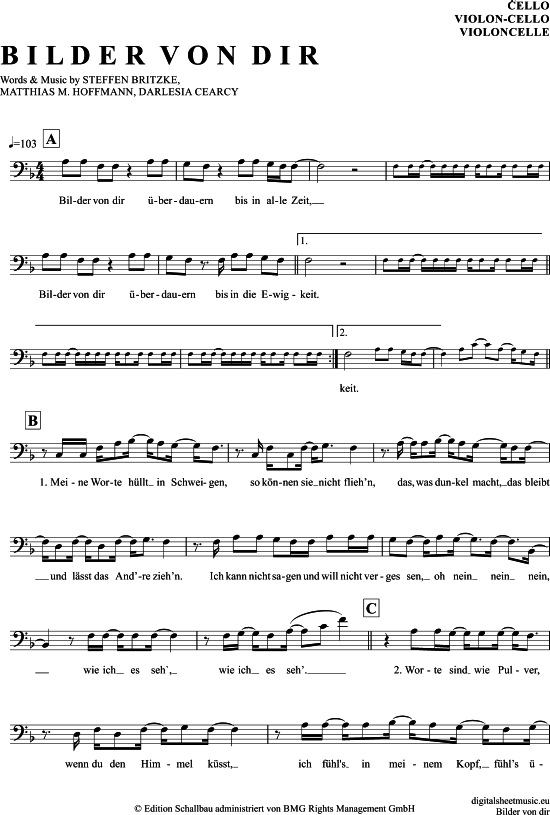 Produktgalerie: Seite 1 von 4 Bilder von dir , Al-Deen, Laith, (Violon-Cello)