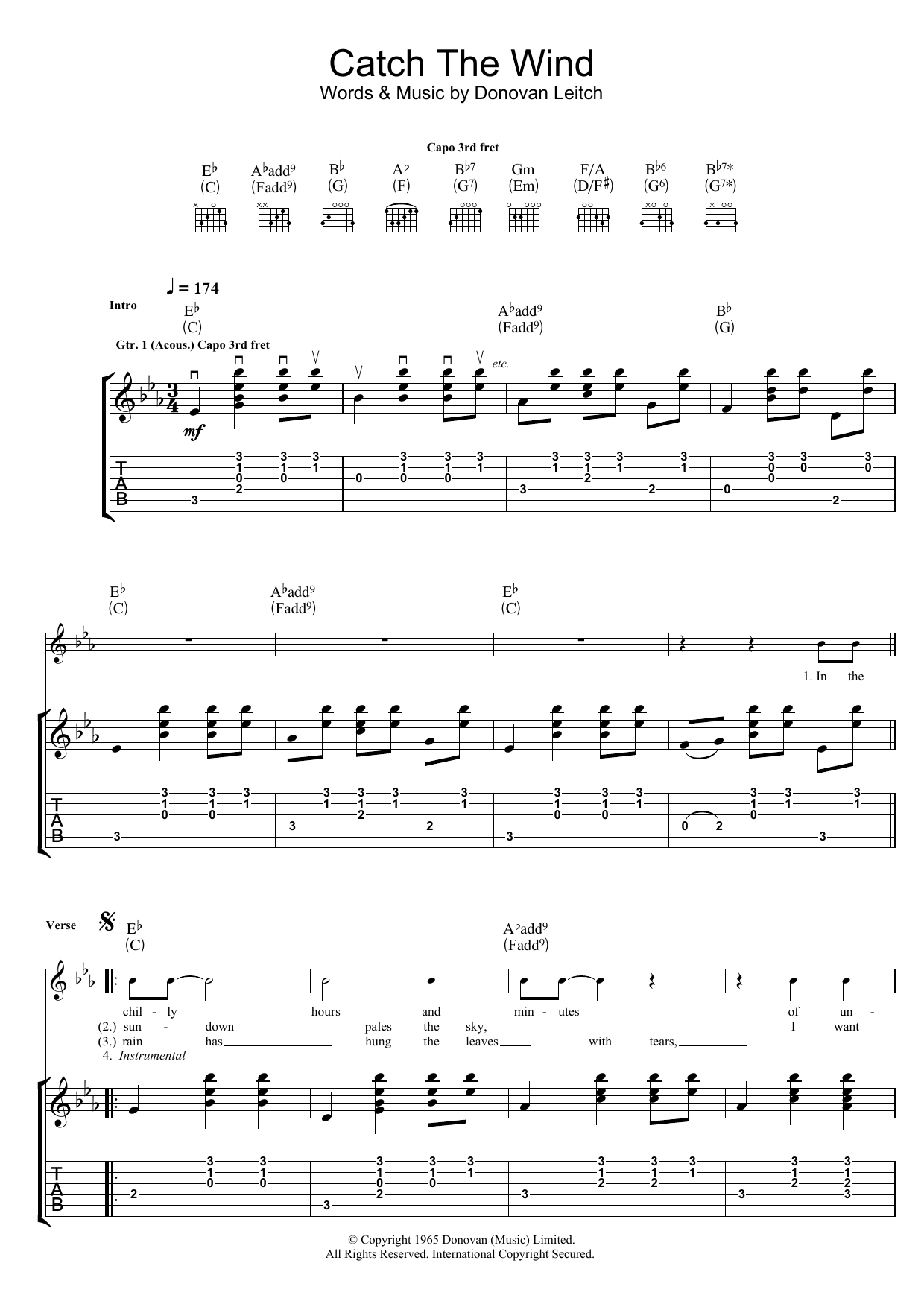 Product gallery: Page 1 of 1 Catch The Wind, Donovan