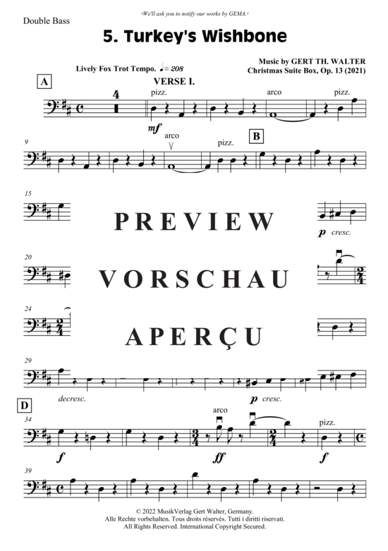 Produktgalerie: Seite 10 von 21 Christmas Suite Box , , (Stimmenauszug Kontrabass)