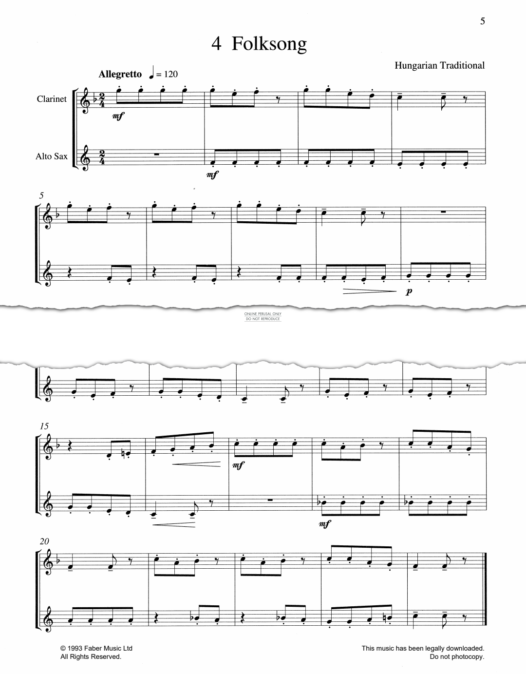 Product gallery: Page 1 of 1 Folksong, Hungarian Traditional