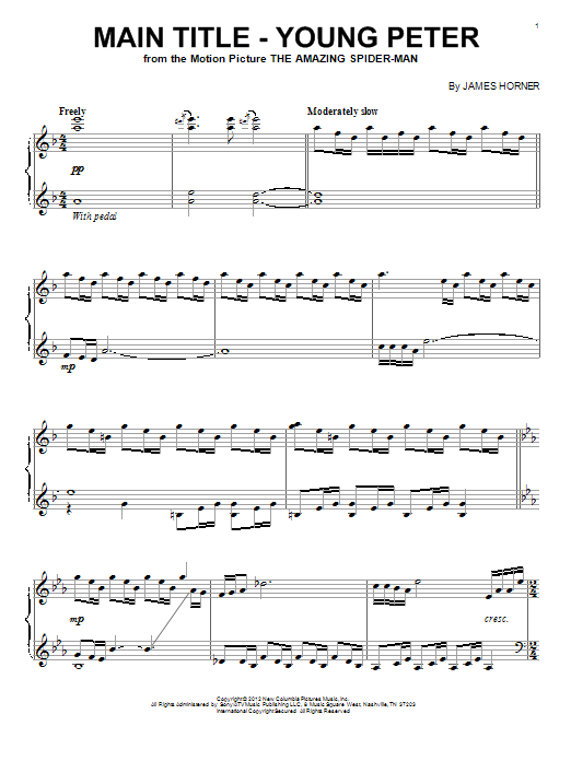 Product gallery: Page 1 of 1 Main Title - Young Peter, James Horner