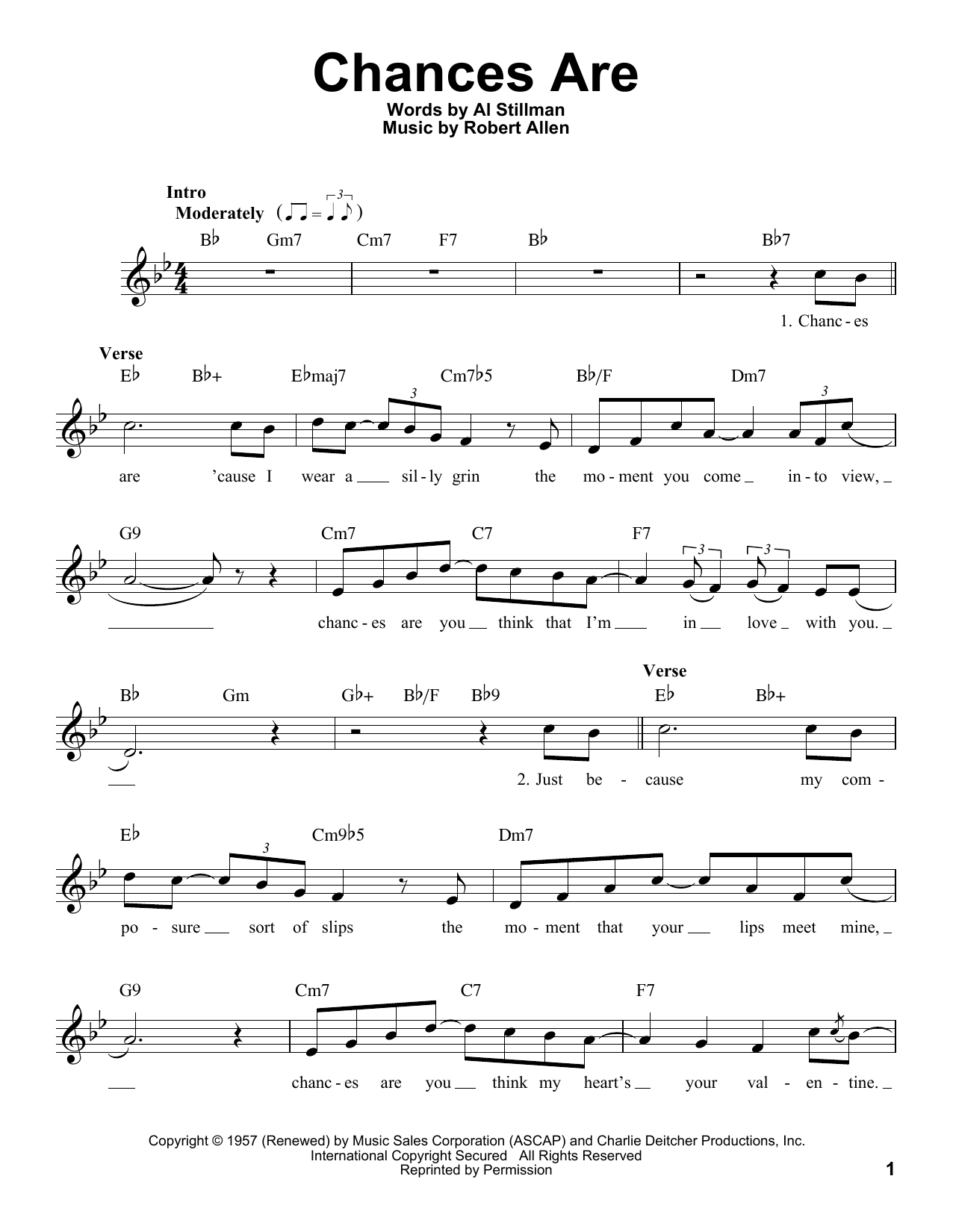 Product picture to:  Chances Are - Johnny Mathis