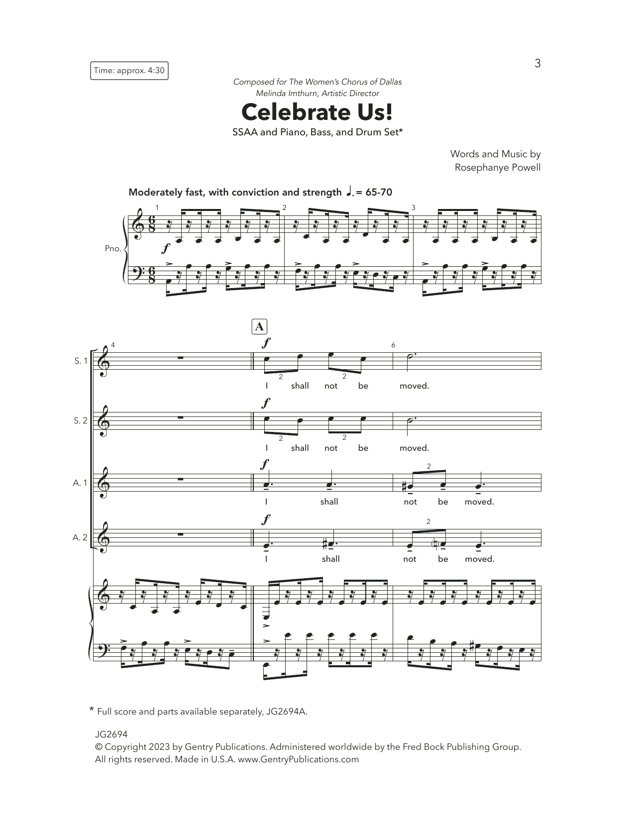 Produktgalerie: Seite 1 von 1 Celebrate Us!, Rosephanye Powell, Chor