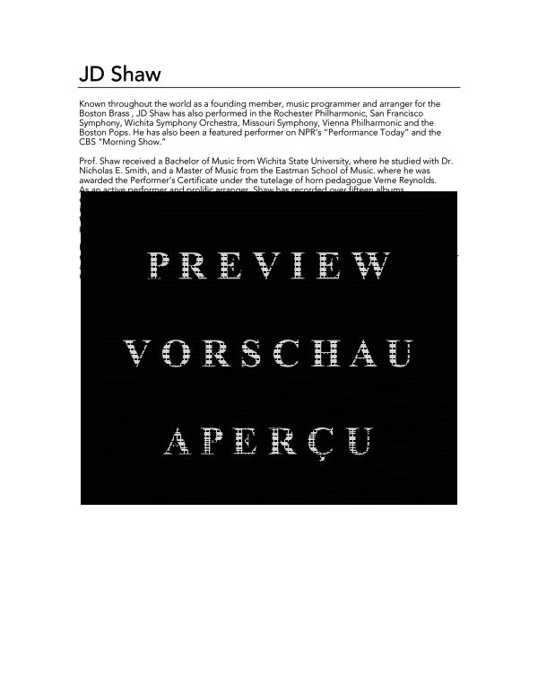 Produktgalerie: Seite 4 von 11 Prelude in G Minor, , (Blechbläser Quintett)