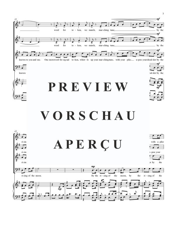 Produktgalerie: Seite 5 von 11 The Rising of the Moon, , Gemischter Chor