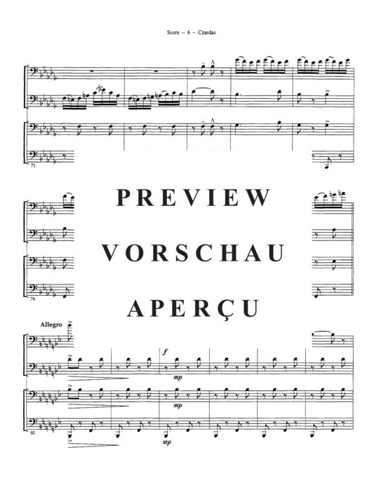 Product gallery: Page 8 of 18 Czardas , , (Tuba Quartett EETT)
