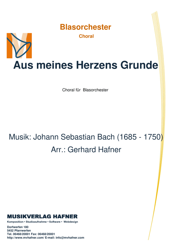 cover: Aus meines Herzens Grunde, , (Großes Blasorchester)