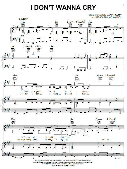 Produktbild zu:  I Don't Wanna Cry - Mariah Carey