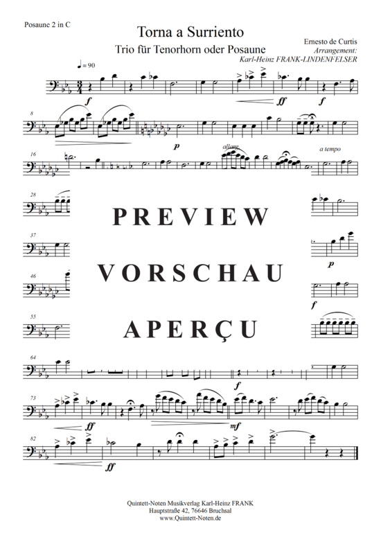 gallery: Torna a surriento , , (Tenorhorn/Posaunen/Horn Trio)