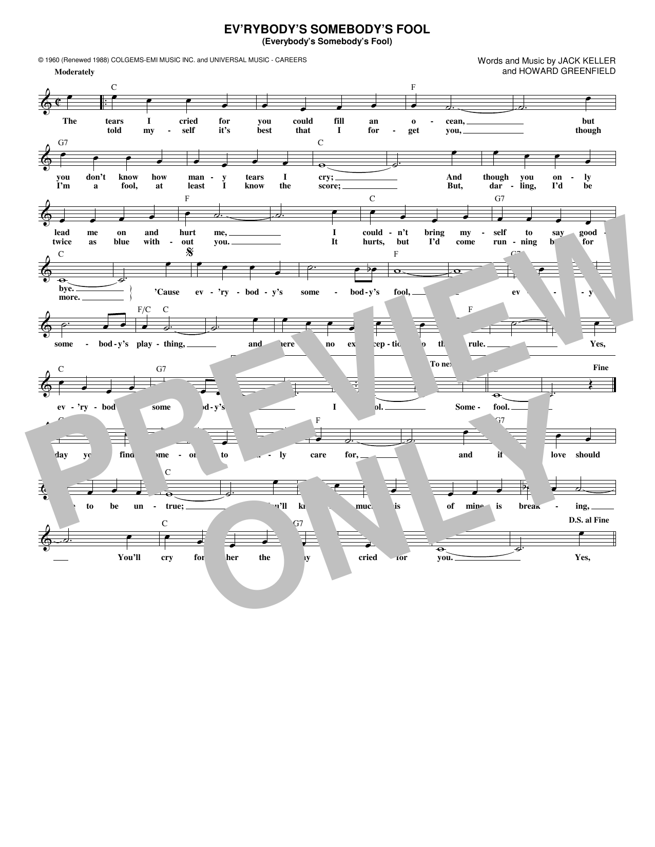 Produktgalerie: Seite 1 von 1 Ev'rybody's Somebody's Fool (Everybody's Somebody's Fool), Connie Francis