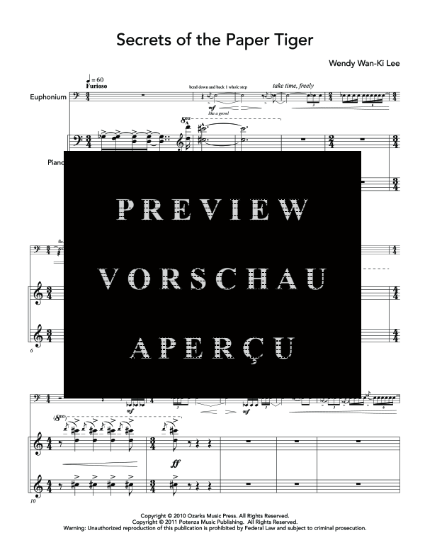 gallery: Secrets of the Paper Tiger, , (euphonium and piano)