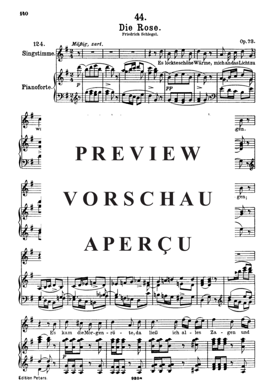 gallery: Die Rose D.745 , , (Gesang hoch + Klavier)