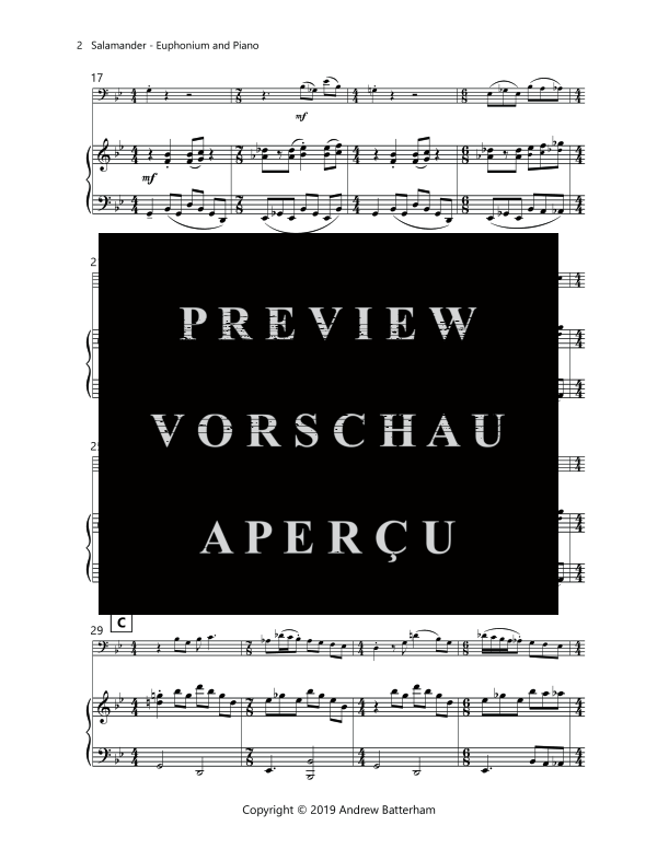 Product gallery: Page 6 of 11 Salamander, , (euphonium and piano)