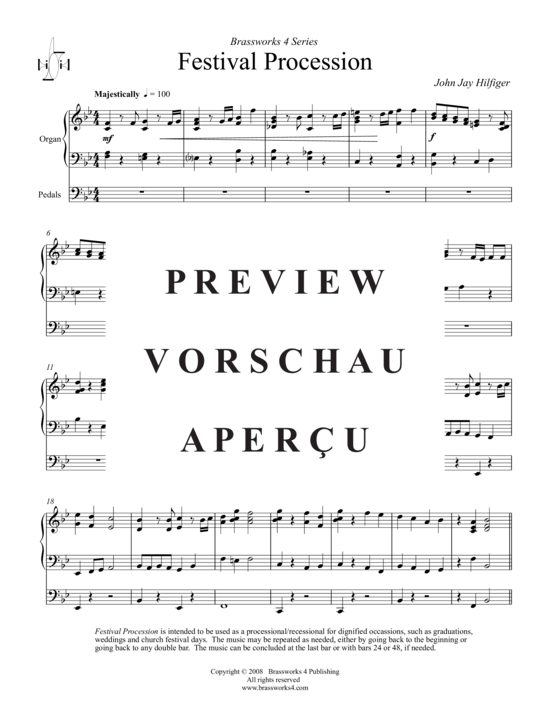 Produktgalerie: Seite 9 von 14 Festival Procession, , (2xTrompete in B, Horn in F, Posaune)