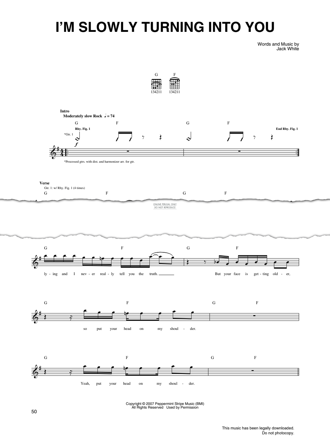 Produktgalerie: Seite 1 von 1 I’m Slowly Turning Into You, The White Stripes, Gesang, Gitarre